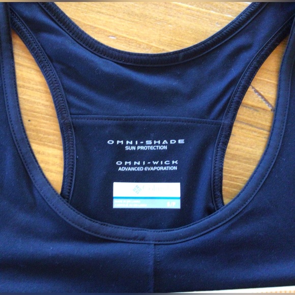 COLUMBIA, LIKE NEW! OMNI SHADE RACERBACK SUN PROTECTIVE SPORT DRESS BLACK - Picture 6 of 10